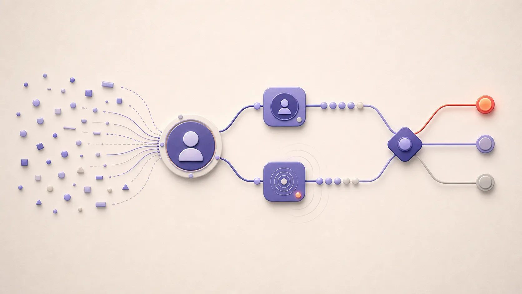 Signaux commerciaux regroupés en scores de profil et d’engagement dans un CRM
